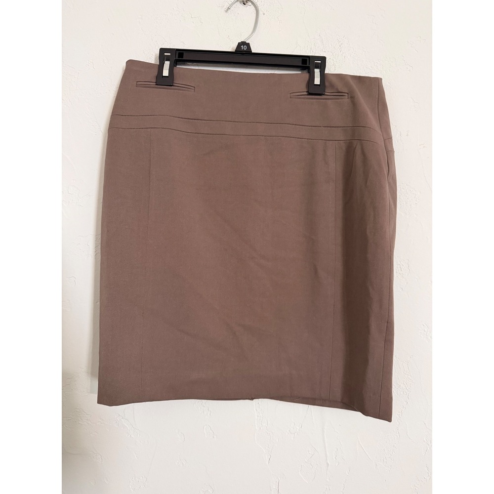 EXPRESS Pencil Skirt Natural Waist Studio Stretch Brown‎ Size 6 New with tags